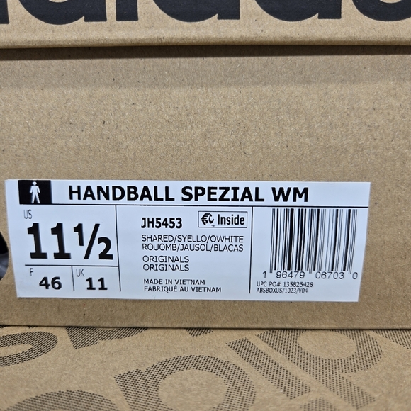 adidas Handball Spezial Weltmeister JH5453 Shadow Red Yellow Shoes Size 11.5 main image 7